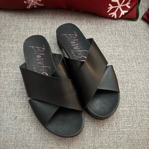 Blowfish Women's Black Slide Sandals